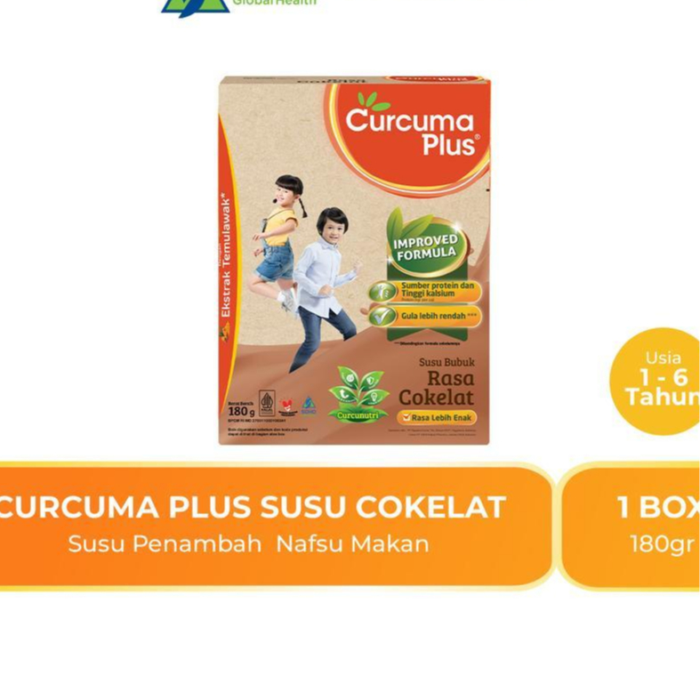 

Curcuma Plus Susu Bubuk Ekstrak Temulawak Coklat 180gr 1402060