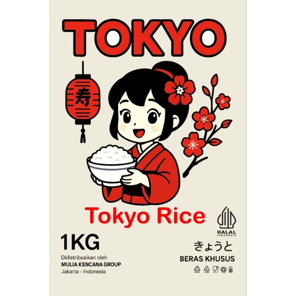 BERAS JEPANG 1 KG TOKYO JAPONICA LOCAL PREMIUM / BERAS LOCAL NO 1, BERAS TARABAS, BERAS SUSHI RICE/H