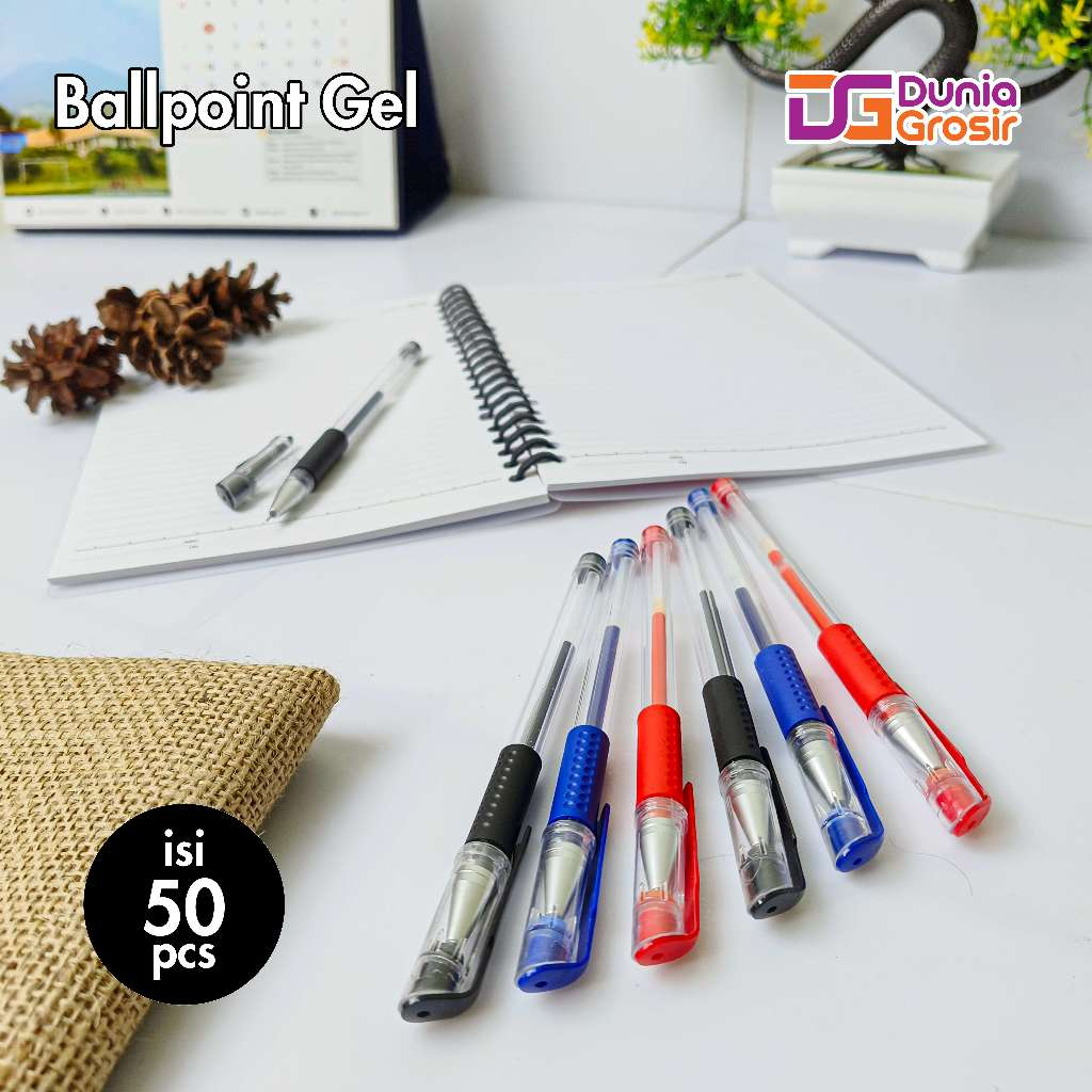 

[ISI 50] Pen Ballpoint Gel Jel Promosi Souvenir Pernikahan Warna-Warni Lucu Murah