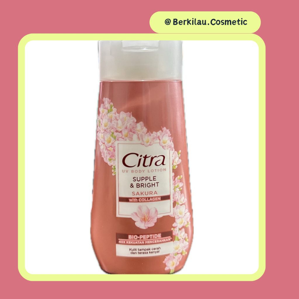 handbody citra supple & bright sakura 110ml