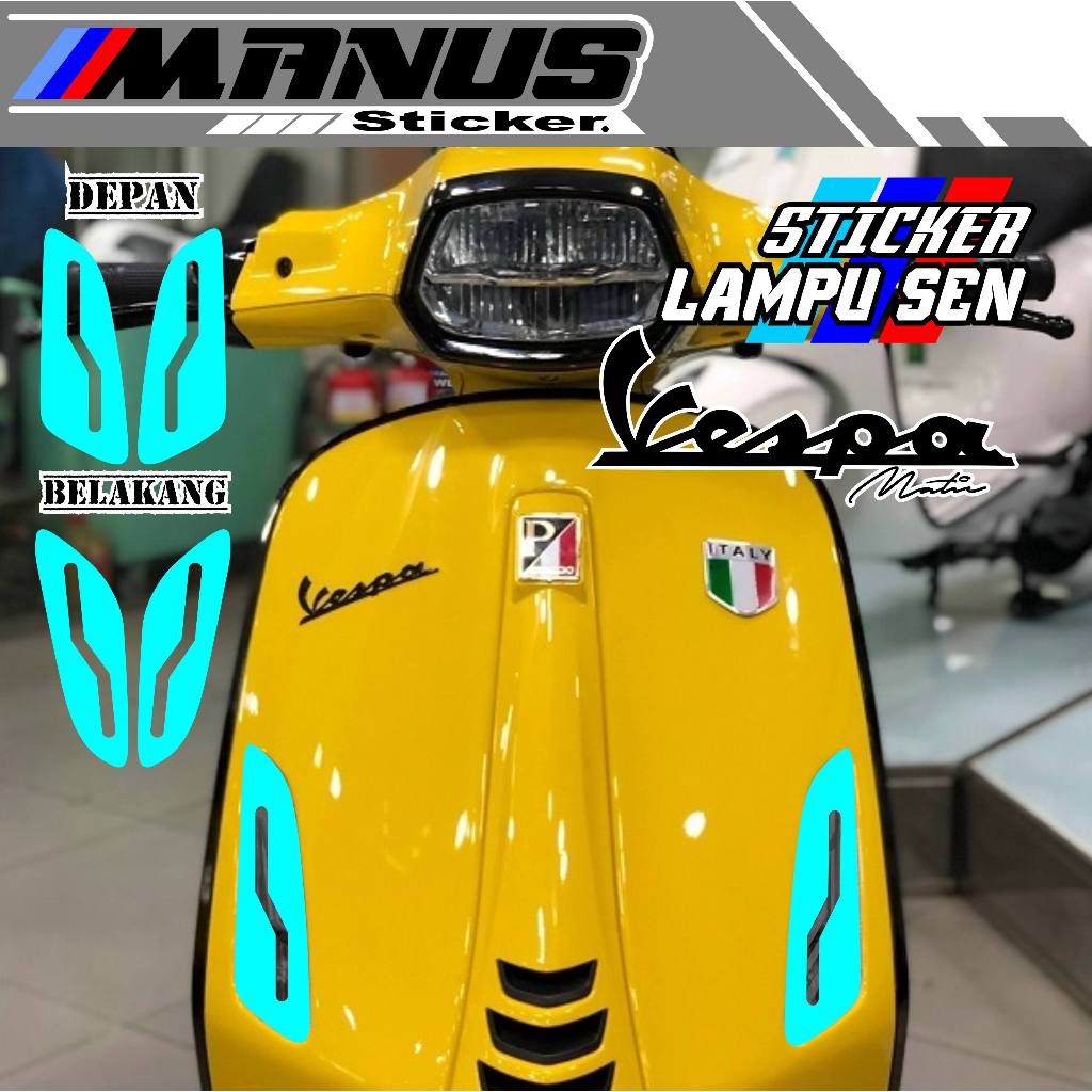 VARIASI LAMPU SEIN VESPA SPRINT/STICKER LAMPU SEIN VESPA PRIMAVERA/CUTTING STIKER LAMPU SEIN/VARIASI