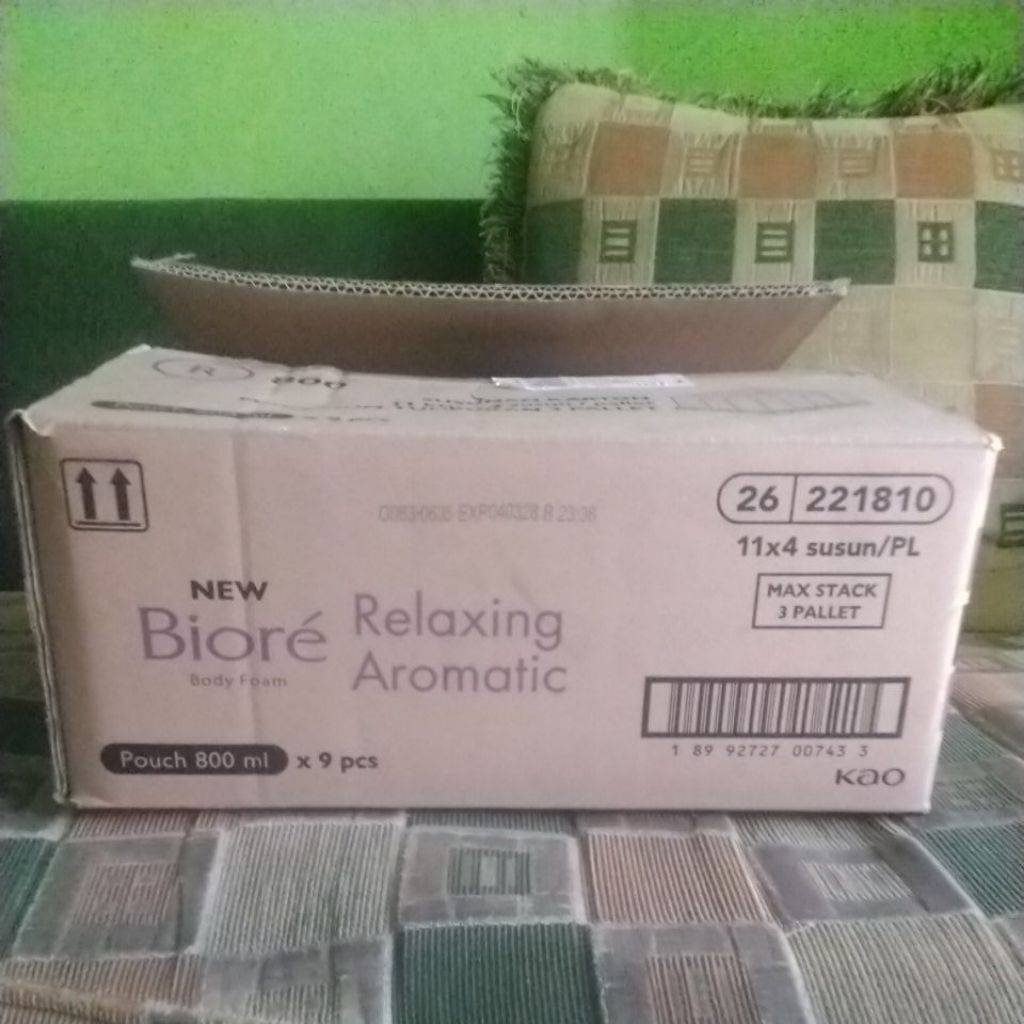 

Kardus Bekas Sabun Biore Cair Lifebuoy Layak Pakai Dus Dos Packing 2 layer tebal