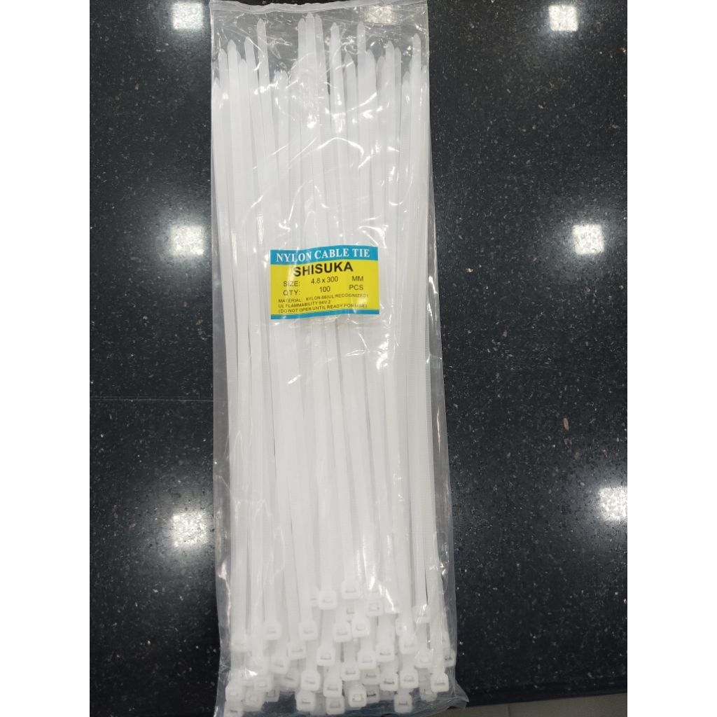 

kabel tis 300mm putih isi 100/ pck