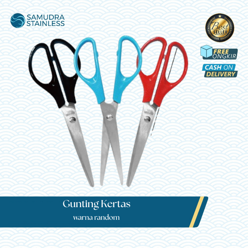 

NIZEN GUNTING KERTAS stainless steel gagang simetris ujung runcing GTG37