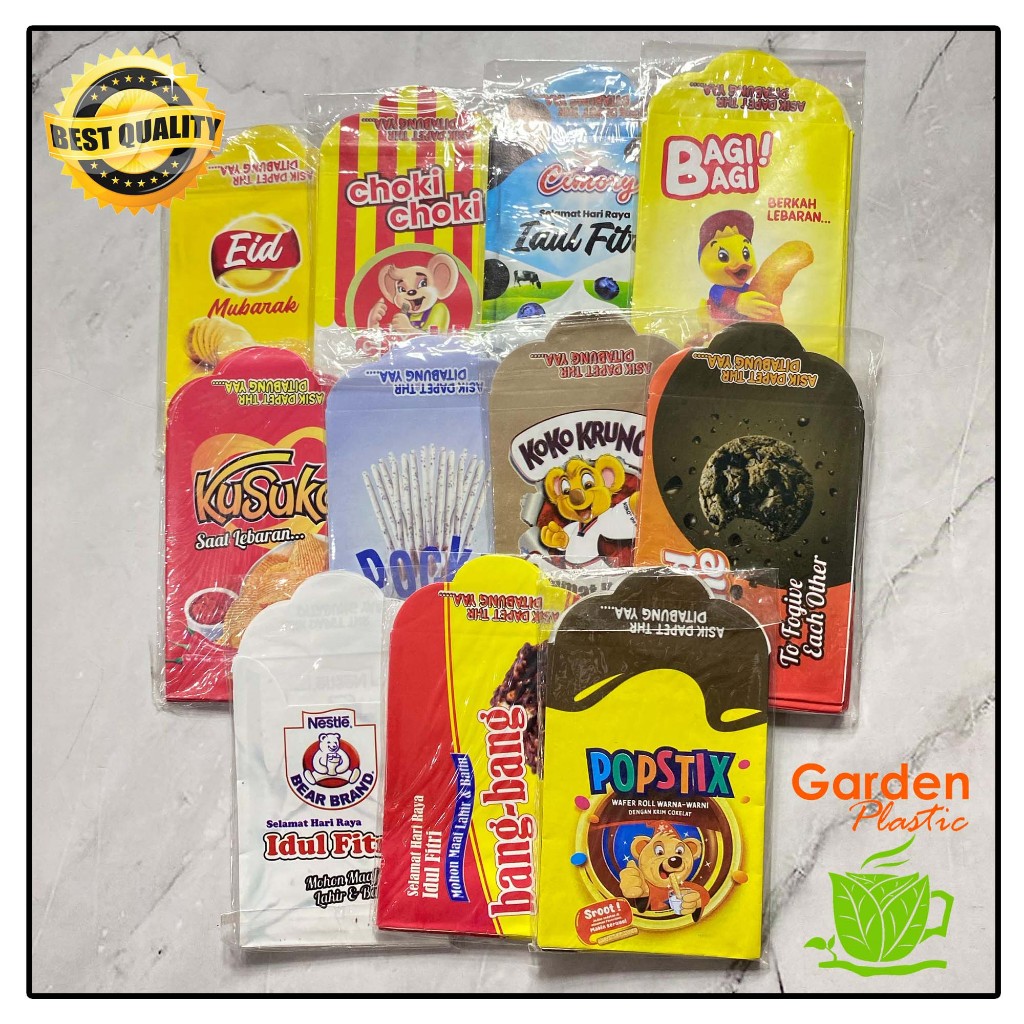 

ANGPAO/AMPLOP LEBARAN SNACK RANDOM ISI 8/PAK