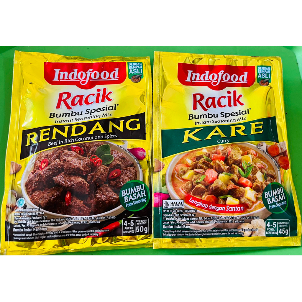 

BUMBU RACIK BASAH RASA RENDANG & KARE