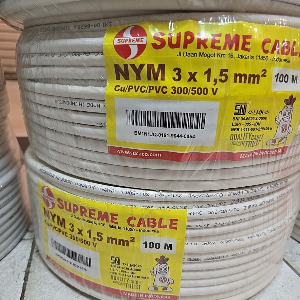 Kabel Supreme NYM 3 x 1.5 mm / NYM 3x1.5mm Supreme 100 meter