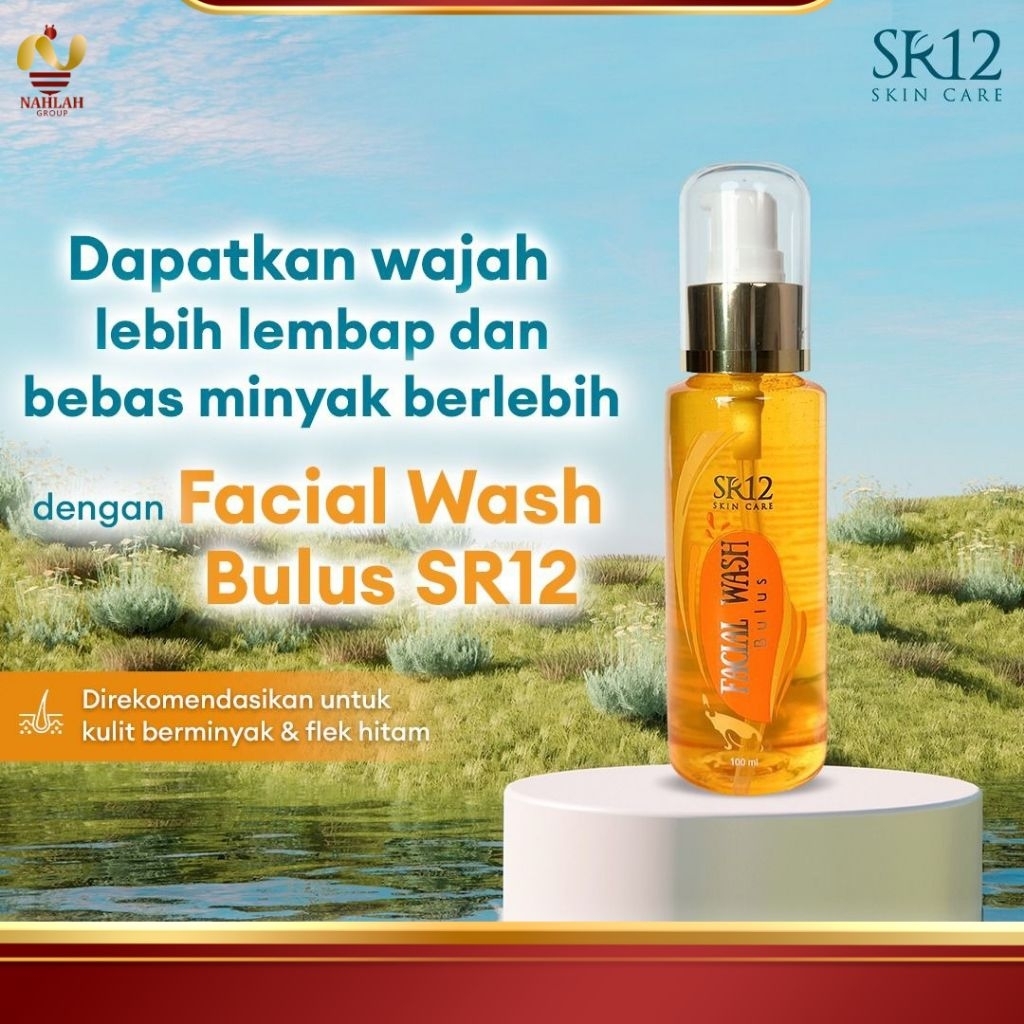 FACIAL WASH SR12 BULUS PEMBERSIH WAJAH SABUN WAJAH PEMUTIH WAJAH PEMBERSIH MUKA SR12 PENCERAH WAJAH