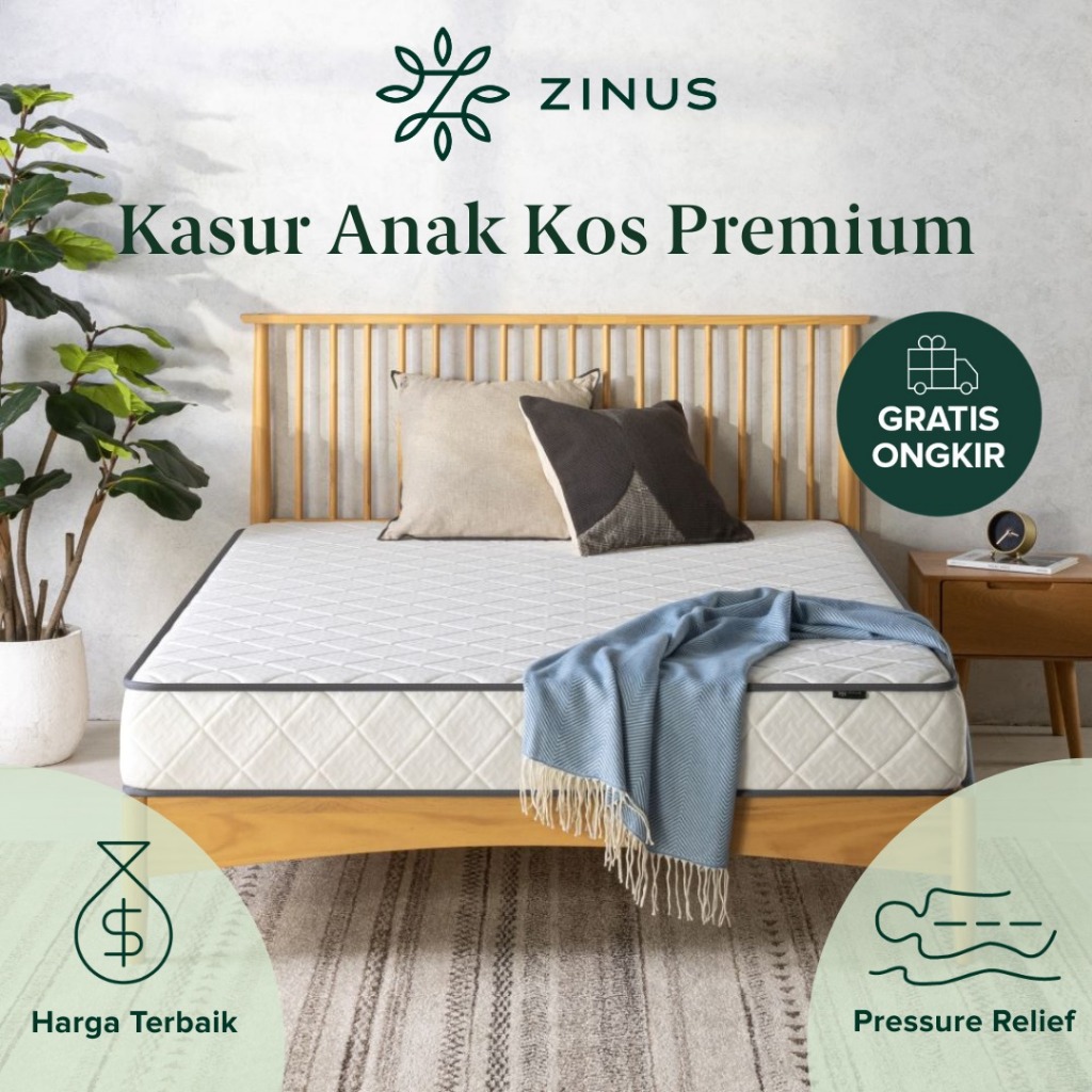 Kasur Busa Zinus Anak Kos Premium Gratis Ongkir Mattress In A Box