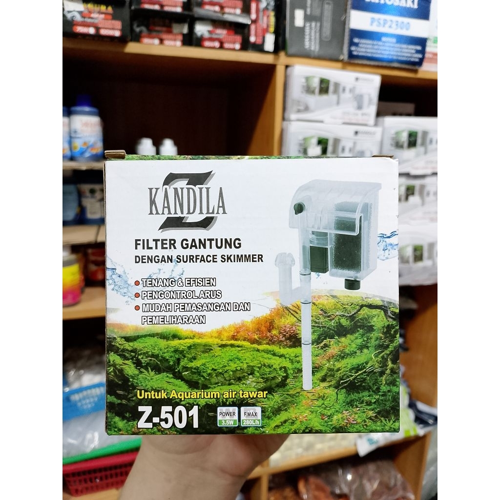 FILTER GANTUNG AQUARIUM // HANG ON FILTER // KANDILA Z 501