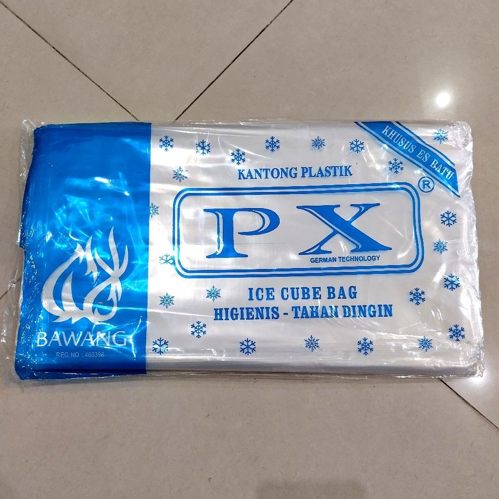 [PX BIRU]Bawang Uk 386505/Plastik Es Kristal/Plastik Es Batu Px Biru/Plastik PE bawang/Bawang Px