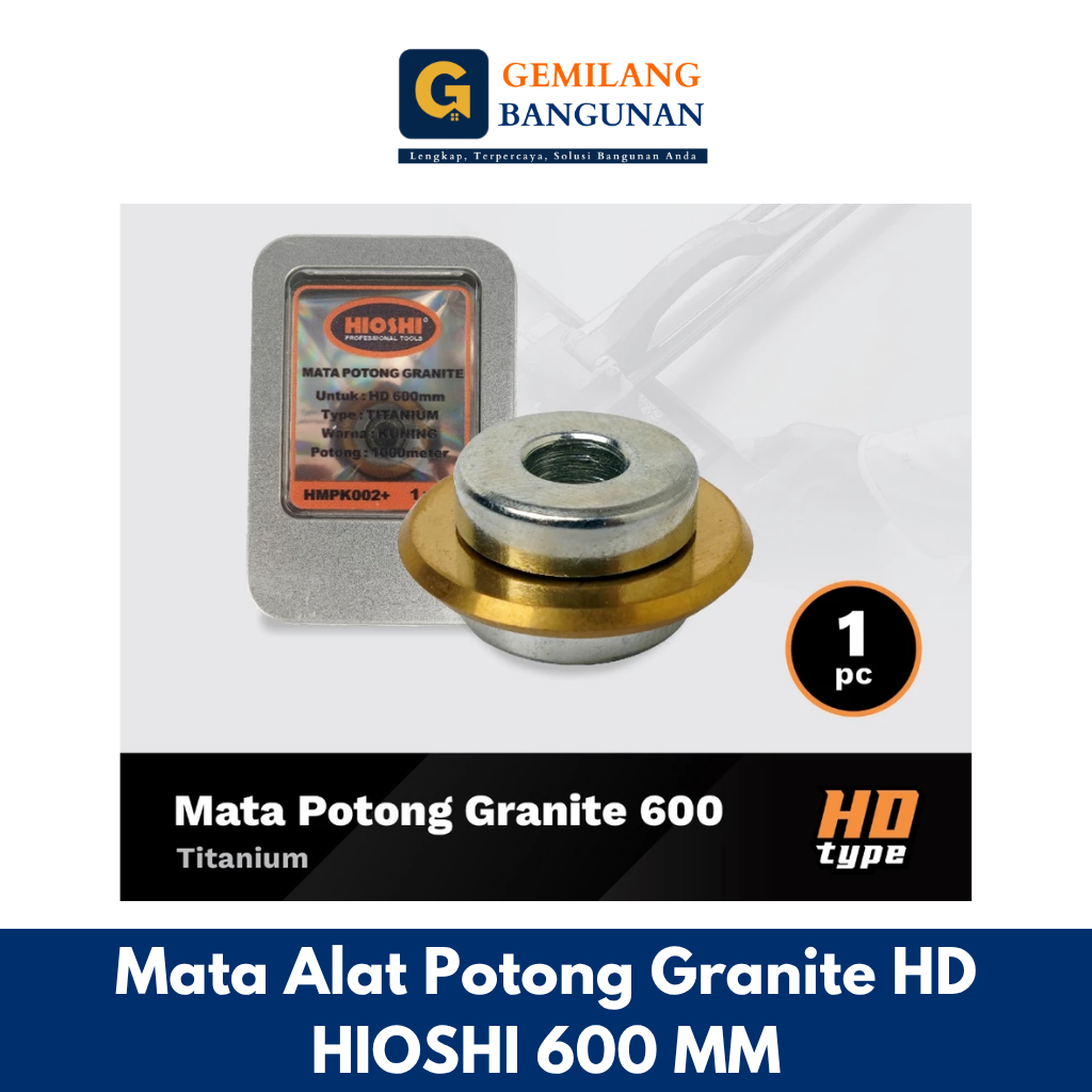 Mata Alat Potong Granite HD HIOSHI / Refill  / Dorong Manual / Cutter Blade / SOLID BEARING 60 CM