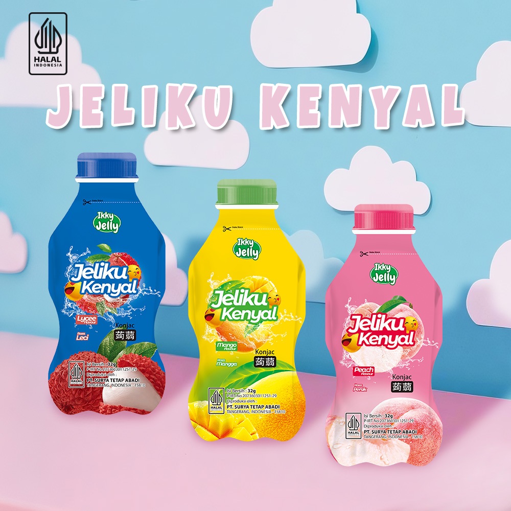 

[Pack Isi 20] Jelly Assorted Aneka Rasa Buah 20 Pcs Stroberi Peach Leci Mangga Mix Rasa 32G