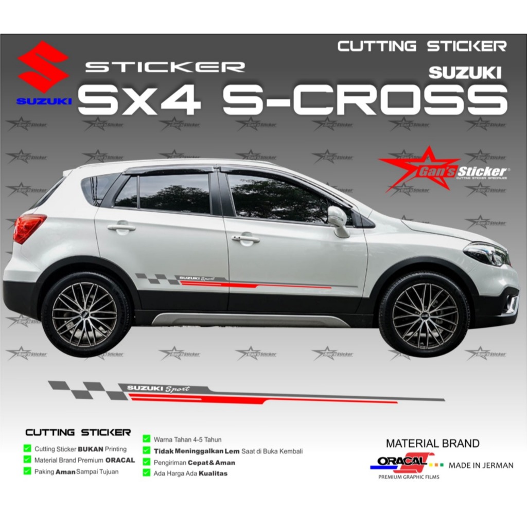 Sticker Suzuki SX4 S-Cross Sticker Pintu Suzuki SX4 S-Cross