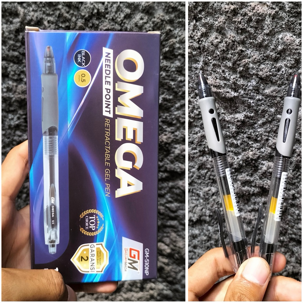 

[LUSIN/12PCS] Bolpen/ pulpen OMEGA GM510