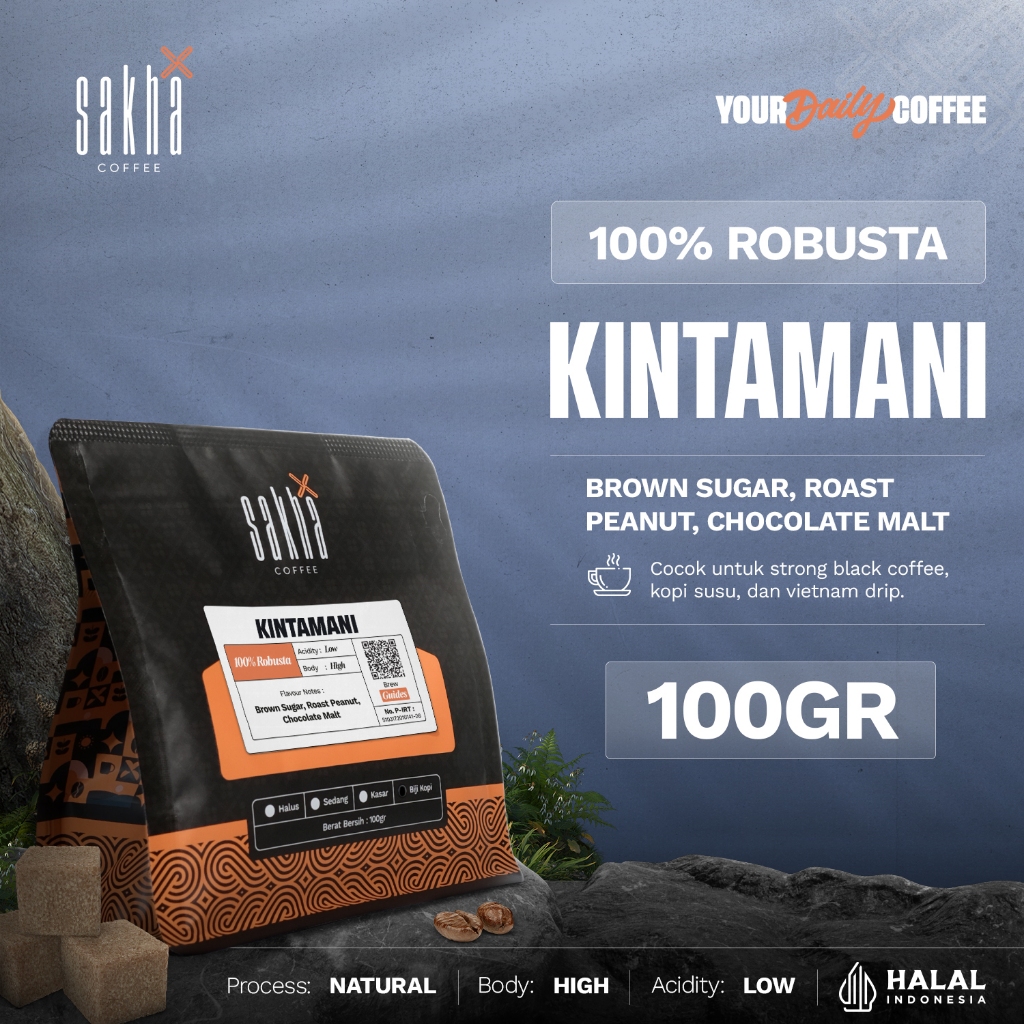 

Biji Kopi Robusta Bali Kintamani Coffee Roast Beans Espresso 100 Gram