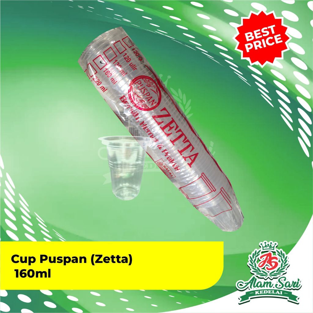 Cup Plastik Puspan 160 ML Zetta