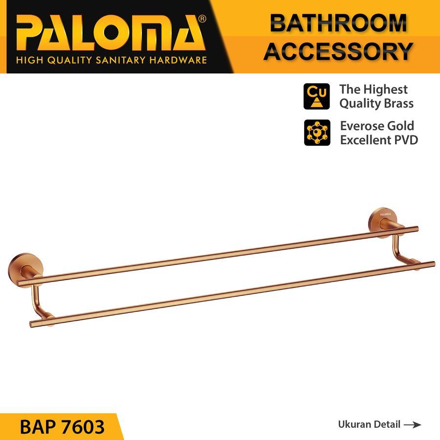 PALOMA BAP 7603 Rak Handuk Baju Gantungan Hanger Dinding Kamar Mandi Gantungan Handuk Baju Rak Handu