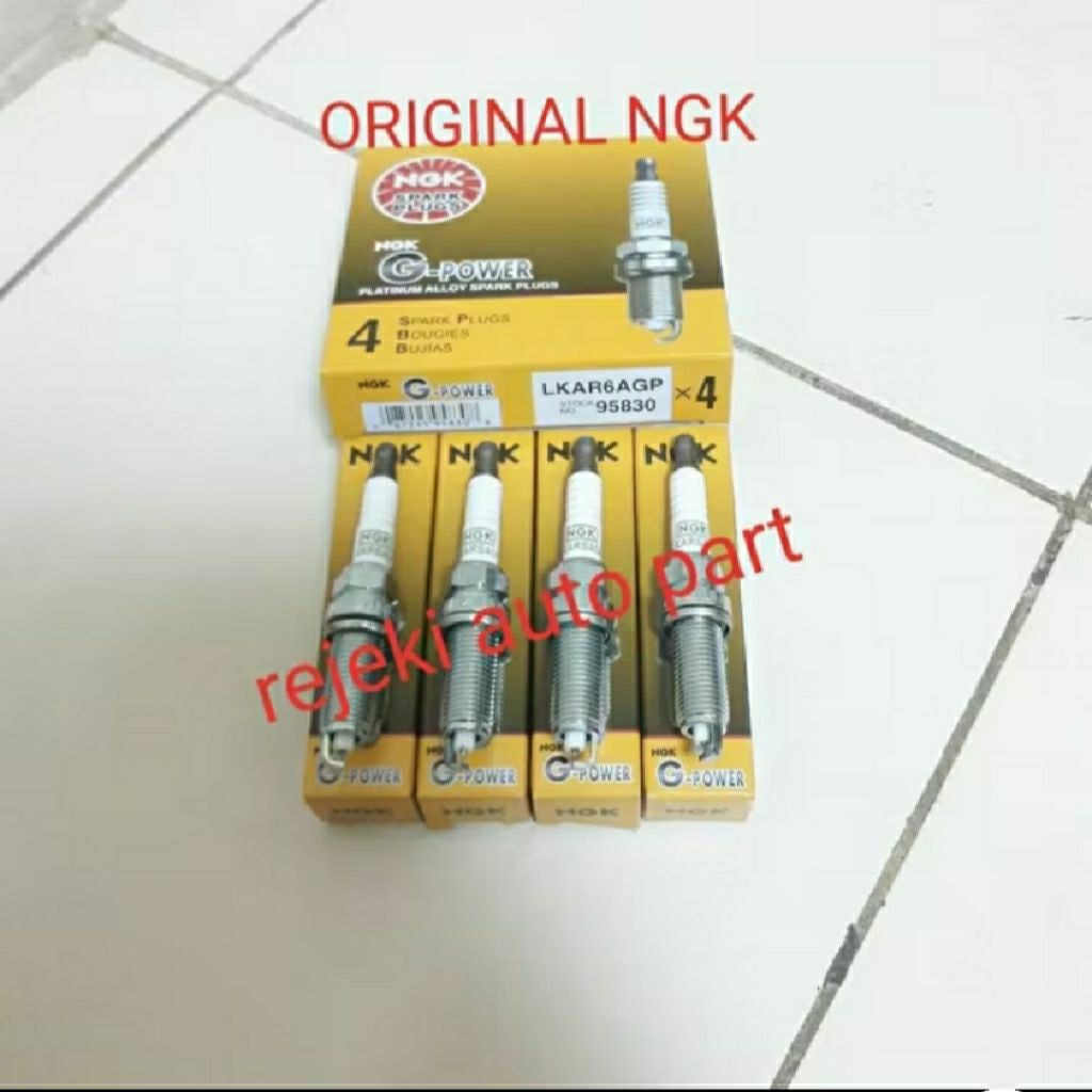 BUSI NGK GRAND AVANZA CALYA SIGRA AGYA AYLA COROLLA .ORIGINAL NGK / HARGA 1SET 4PCS
