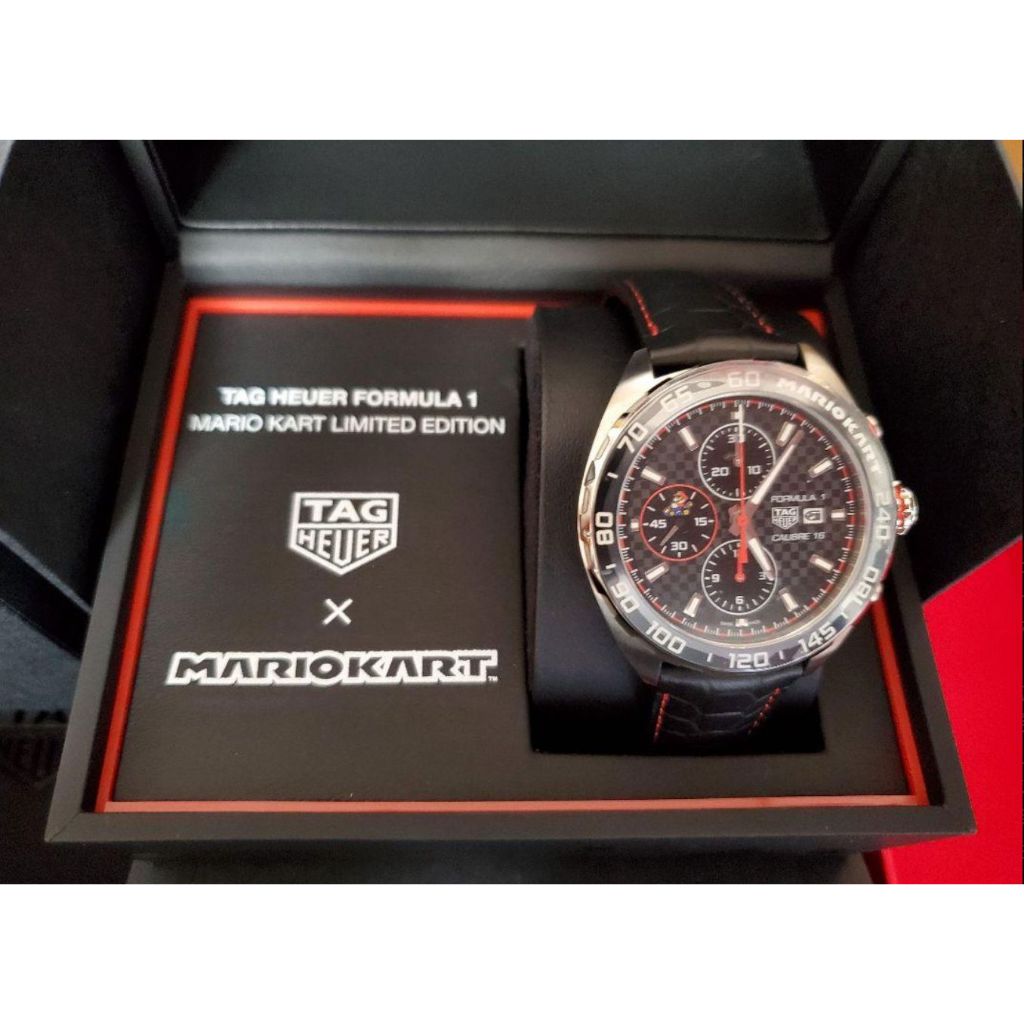 Jam Tangan Pria TAG HEUER Formula 1 x Mario Kart Limited Edition Chronograph Tourbillion