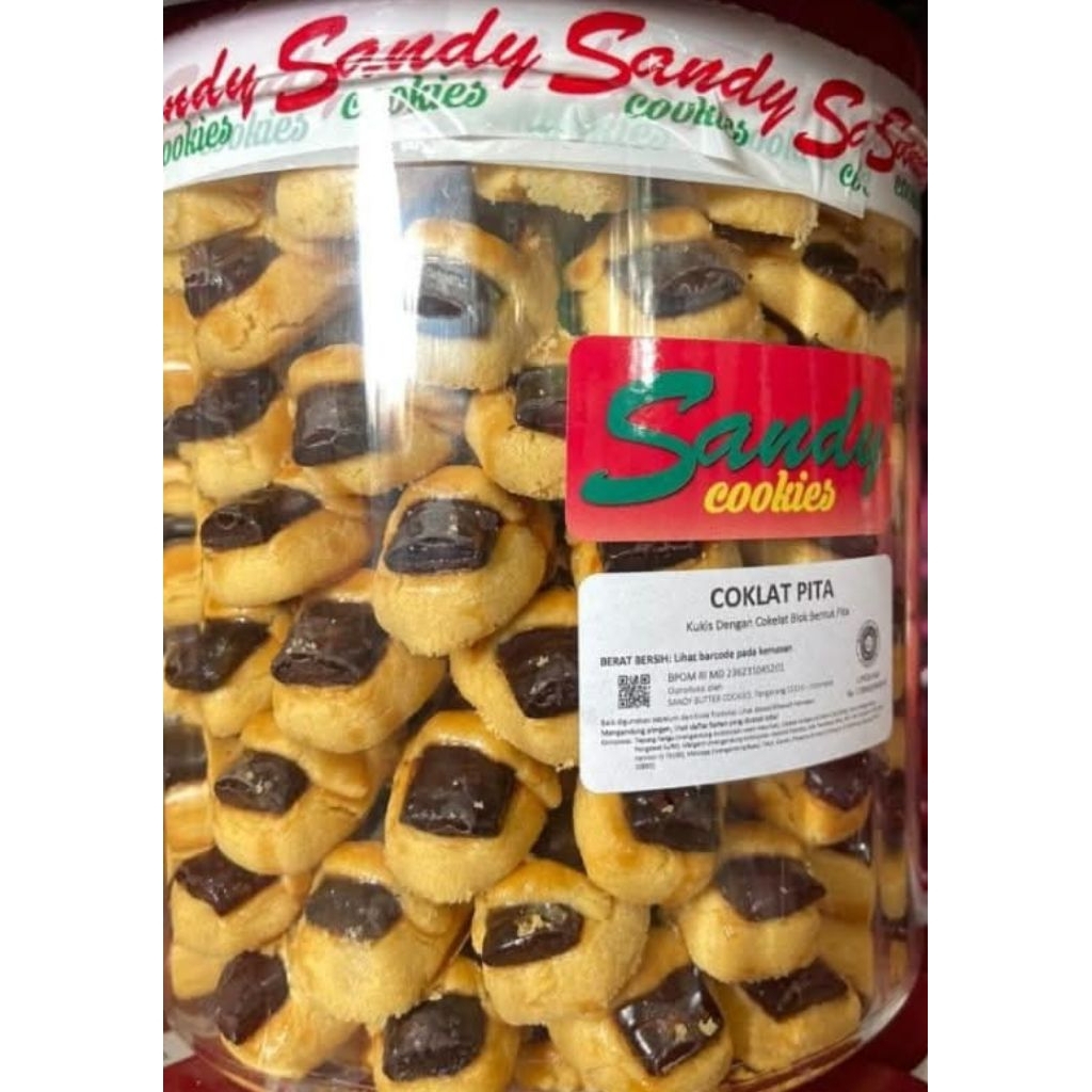

Sandy cookies coklat pita 500gram