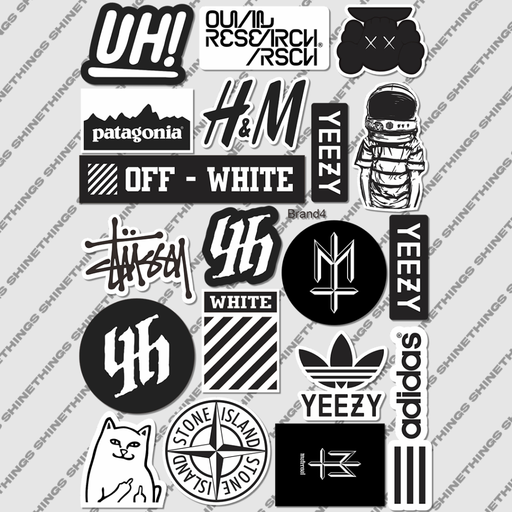 

Sticker pack brand adidas samba stone island || stiker helm motor anti air