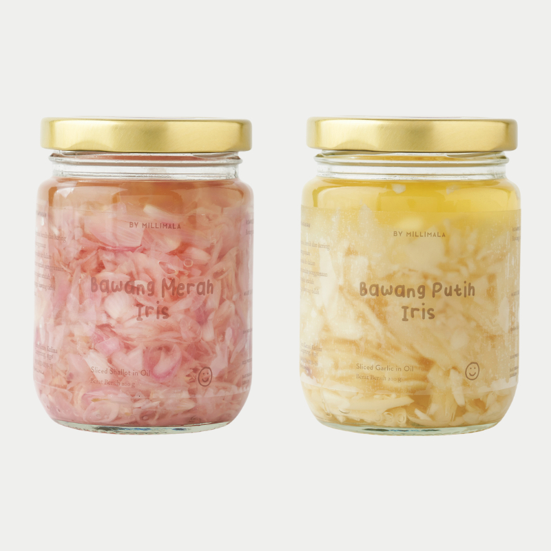 

Millimala - Bawang Putih / Merah Iris - Sliced Garlic / Shallot in Oil