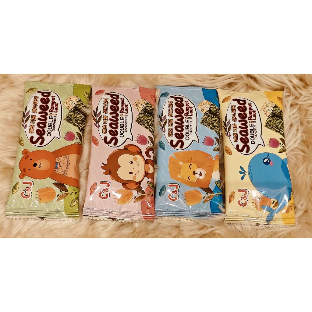 

C&J Seaweed (rumput laut) Sandwich isi wijen, 20 pcs