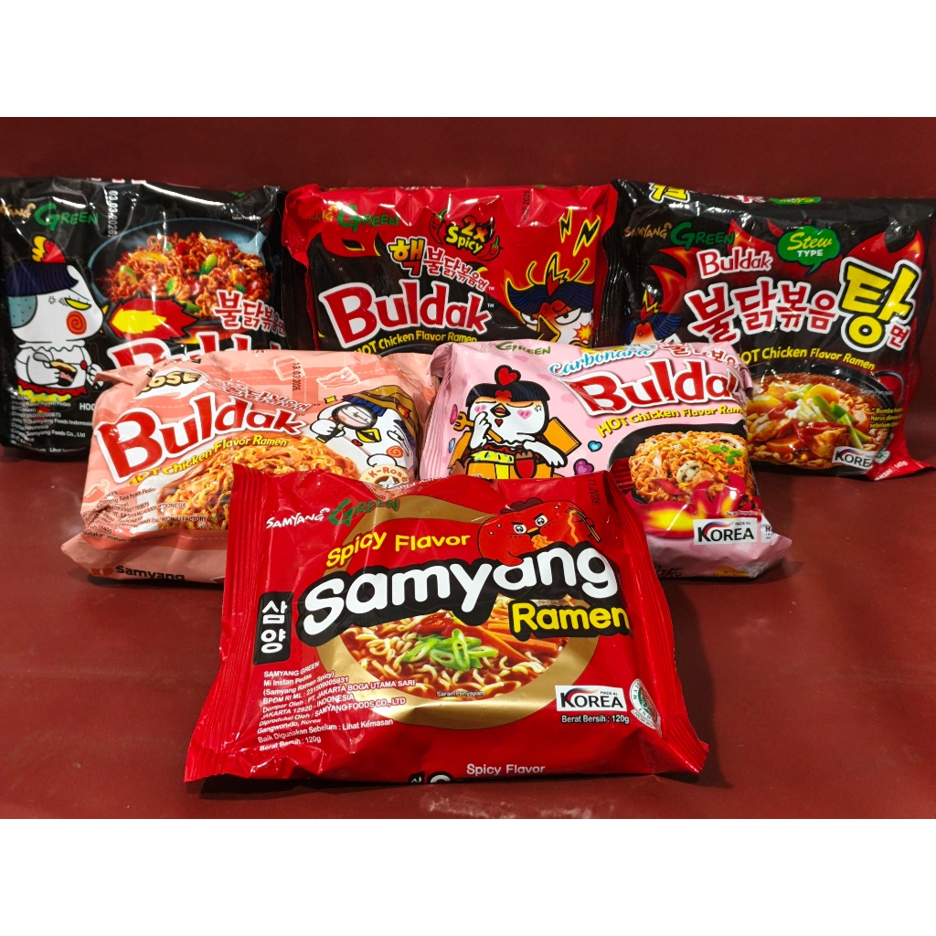 

Samyang Hot Chicken Ramen Varian 140g - Hot Chicken Ramen | Hot Chicken Ramen Extreme 2x Spicy | Hot Chicken Ramen Carbonara | Hot Chicken Ramen Rose