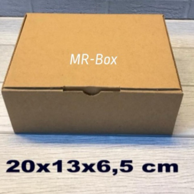 

Kardus karton polos ukuran 20x13x6,5 cm - box kotak DIE CUT dus model pizza