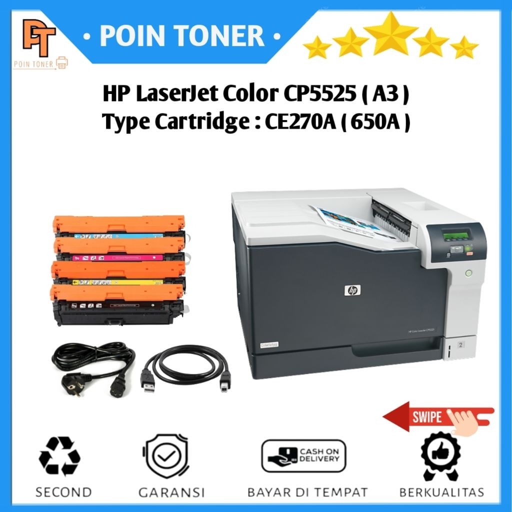 Printer HP LaserJet CP5525 A3 Color