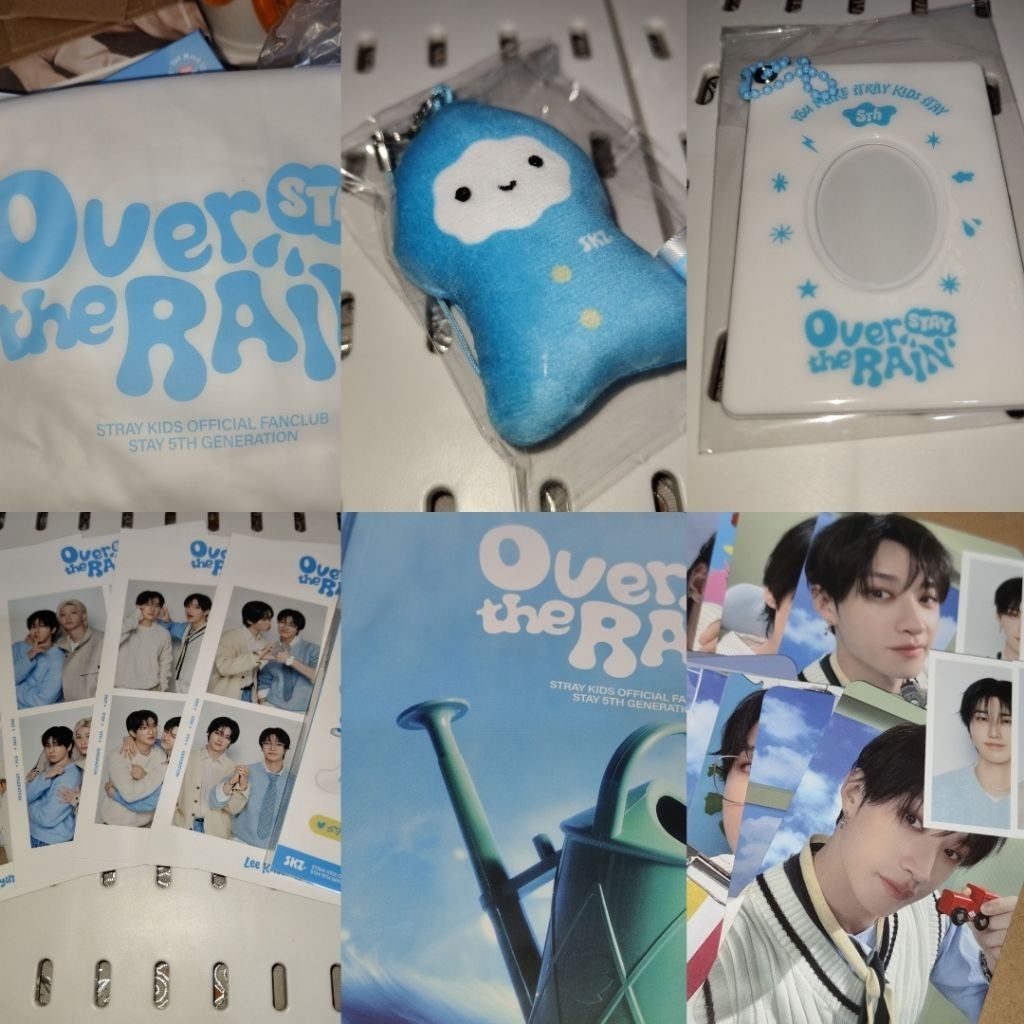 [READY STOCK] FanKit 5th STAY KiT Over the Rain Stray Kids Official Satuan, Photobook, Outbox, Plush