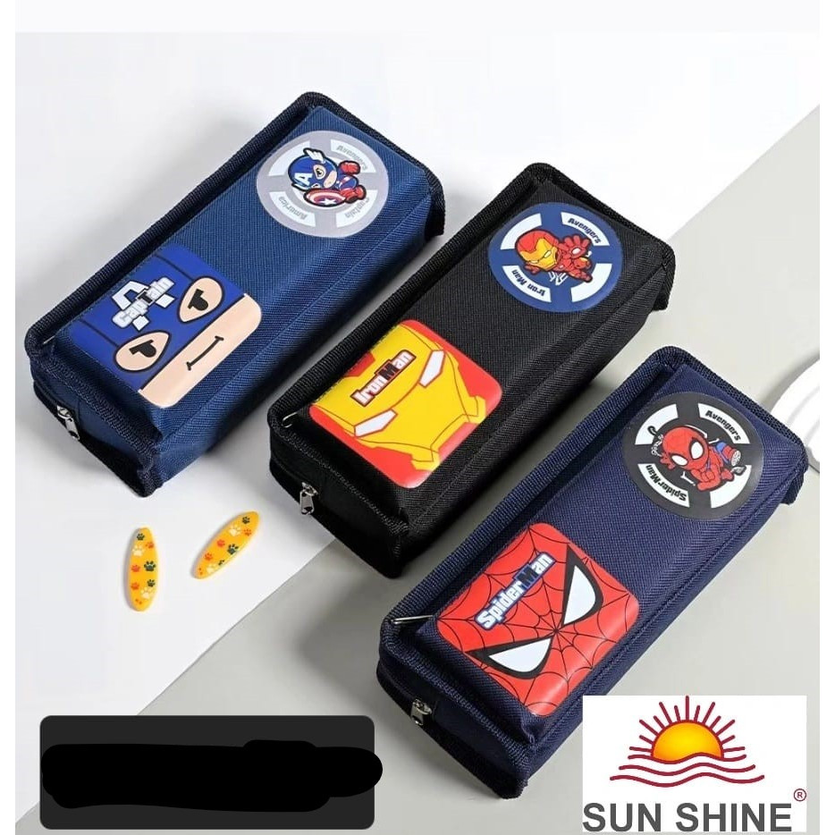 

Tempat Pensil Pen case Dompet Kain Sleting Motif Cowok Pria