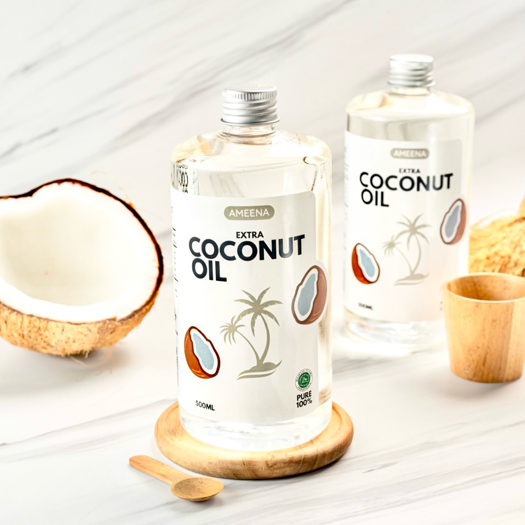

[ BIG ] Pure Extra Coconut Oil 500ml - Ameena Minyak Goreng Kelapa 100%