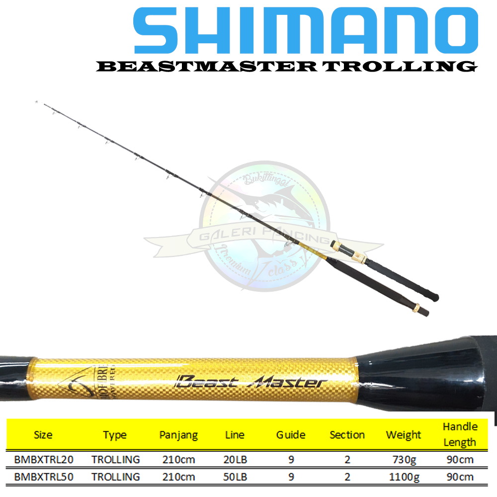 Joran Trolling Shimano Beastmaster Trolling 20LB 50LB 210cm