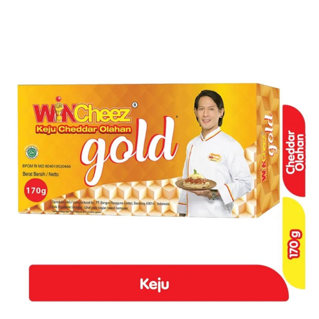 

Wincheez Keju Cheedar Olahan Gold 170 g
