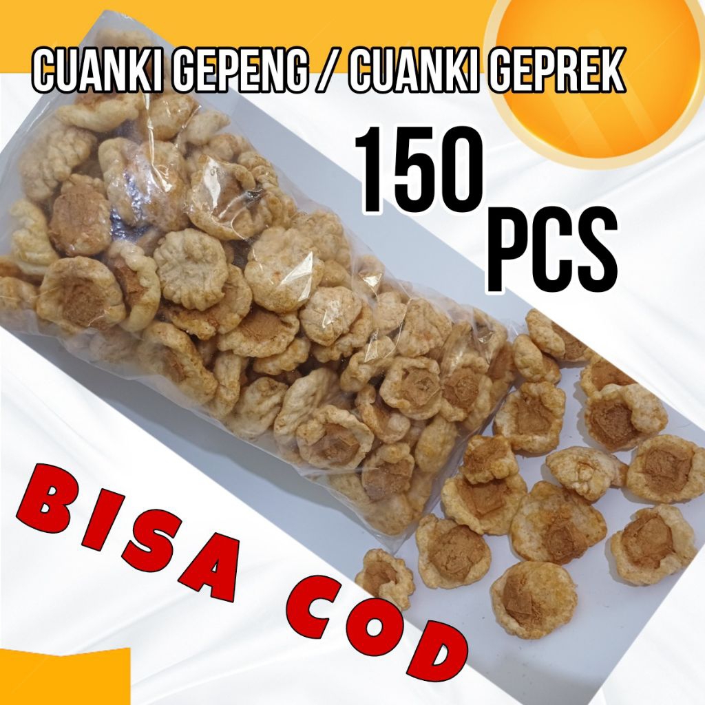 

ISI 150 PCS CUANKI TAHU GEPENG CUANKI GEPREK / CUANKI TAHU GEPREK toping baso aci seblak cuanki