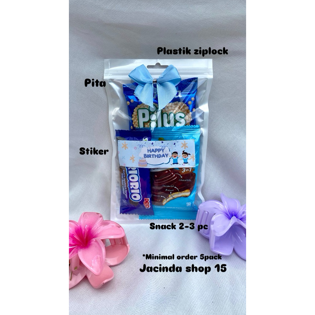 

Mini Gift Snack Tema Biru / Mini Hampers Lebaran/Ulang tahun/Graduation