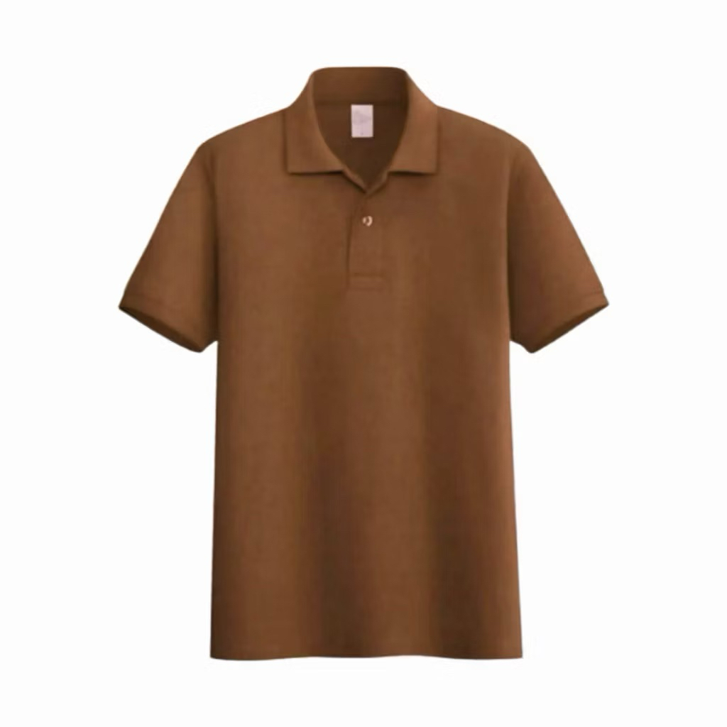KAOS POLOS POLOSHIRT PRIA / KAOS KERAH POLOS POLO SHIRT PRIA COKLAT SUSU LENGAN PENDEK TERBARU