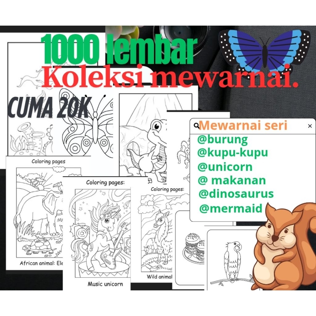 

1000 lembar koleksi mewarnai bentukPDF