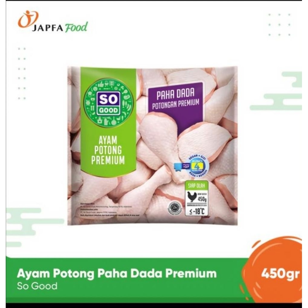 

So Good Ayam Potong Paha Dada Premium 450g