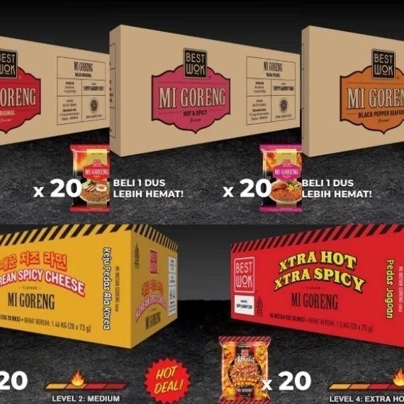 

1 DUS Best Wok Mie Goreng Instan/ Hot Spicy/ Blackpepper 1 DUS isi 20pcs