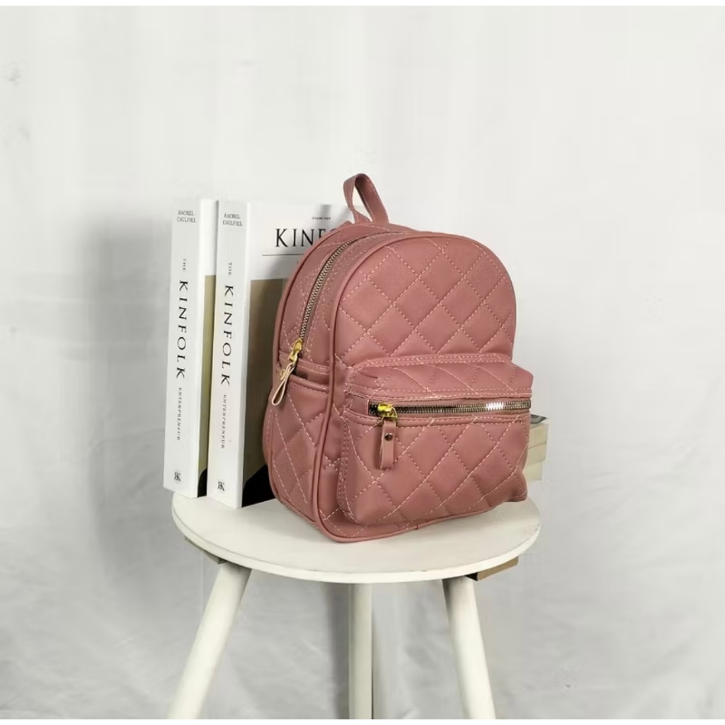 Tas Ransel Wanita / Tas Punggung Backpack / Tas Gendong Mini Kulit Korea