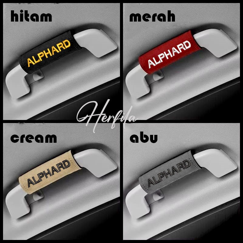 {ready stock} SARUNG HANDLE PLAFON MOBIL TOYOTA ALPHARD COVER GRIP PELINDUNG PENGAMAN TANGAN