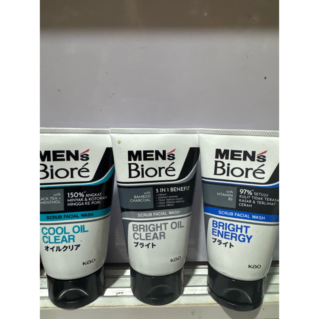 Mens Biore Bright Oil Clear 100g