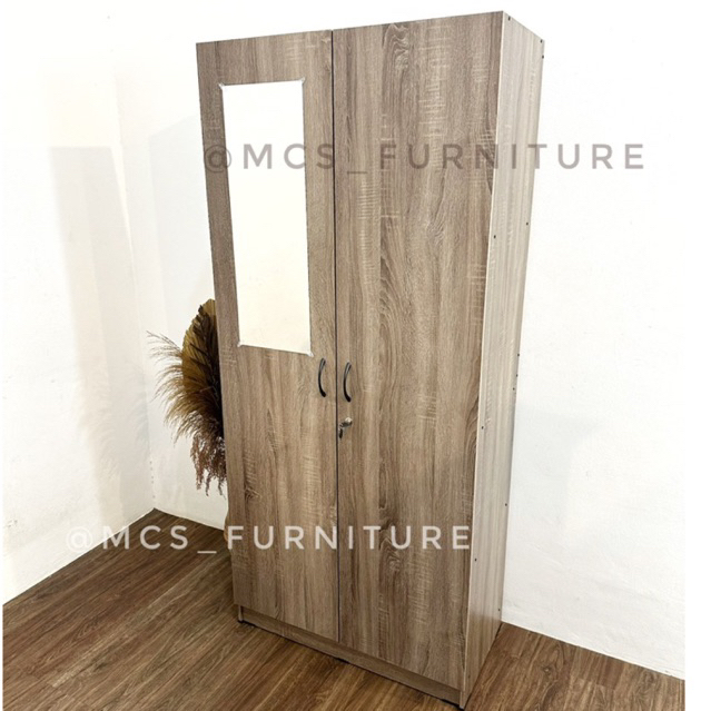 Lemari Baju Pakaian Mebel Furniture Semarang Jumbo 2 Pintu Mebel Furniture MCS Semarang