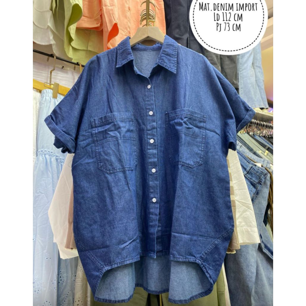 Kemeja Jeans Import Wanita