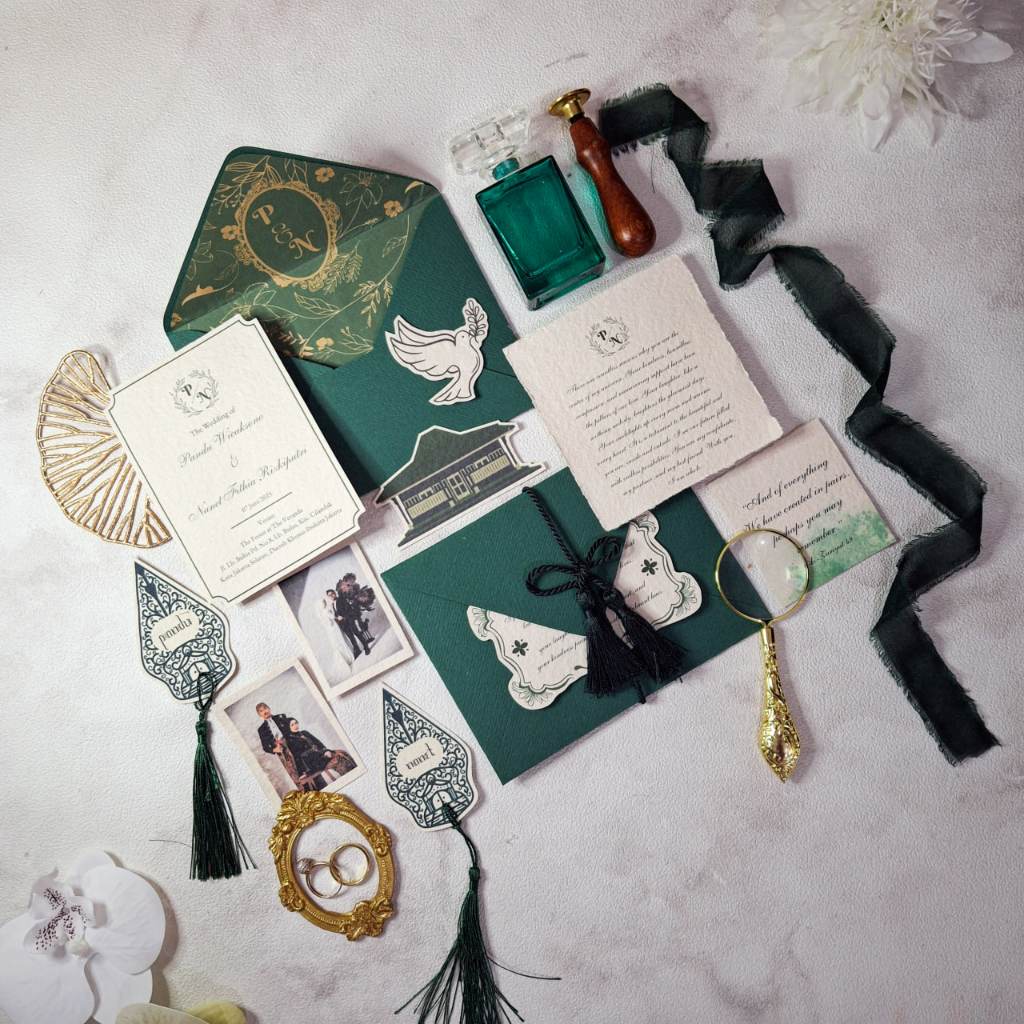 Wedding Vows Keepsake Card Calligraphy keepshake kaligrafi undangan pernikahan  aesthetic invitation