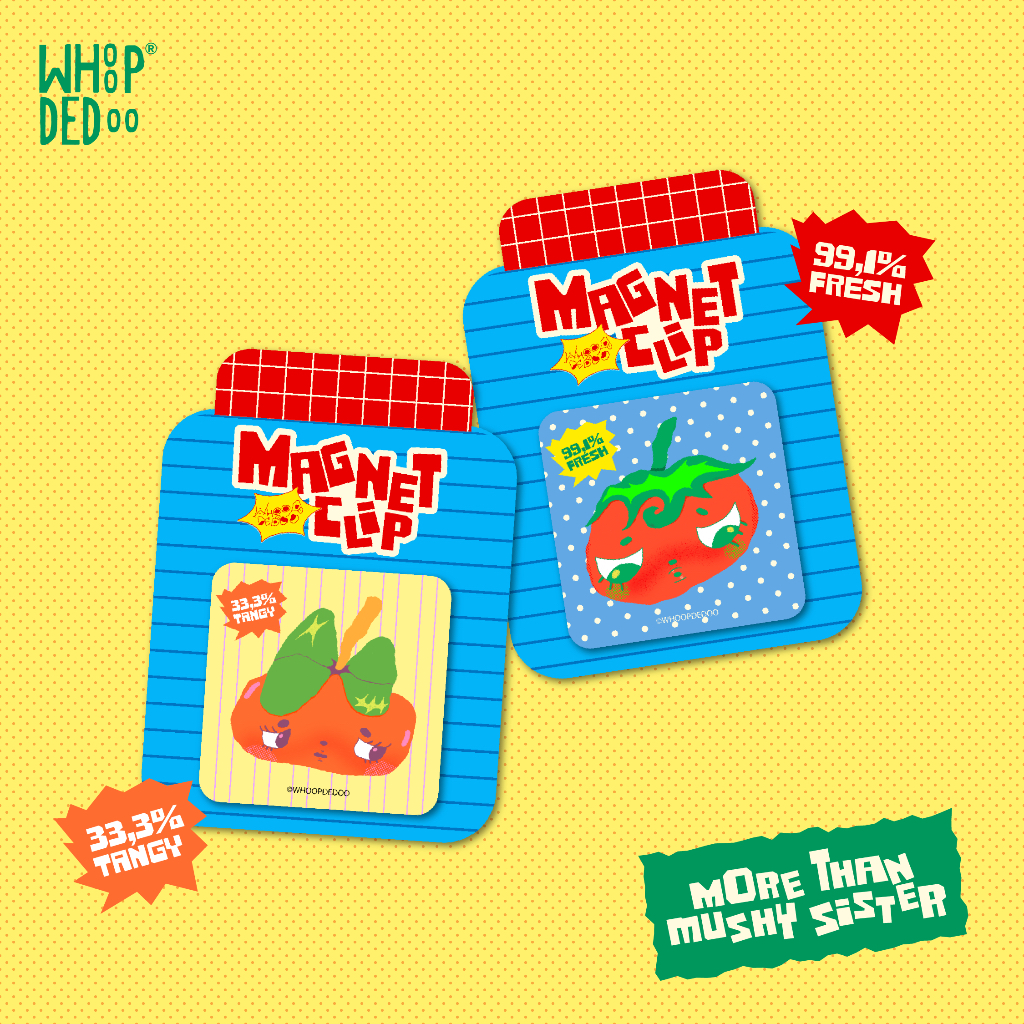 

Magnet Clip – Mushy Sister by WhoopDeDoo