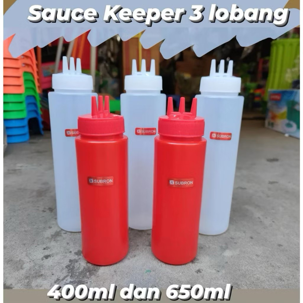 BOTOL SAUS/ BOTOL MAYO/ BOTOL KECAP / BOTOL 3 LUBANG